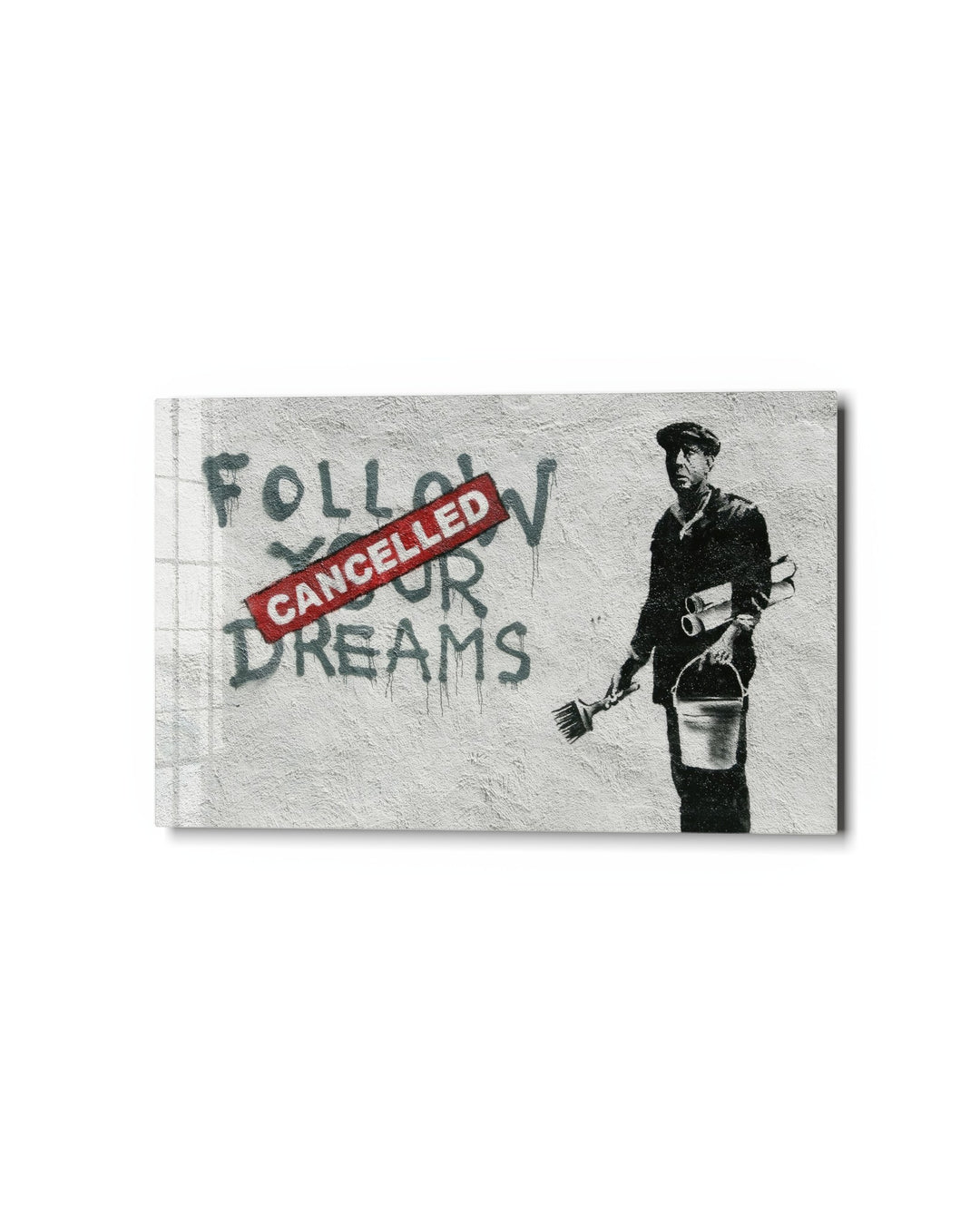 Dreams, Cancelled glass wall art, studio view