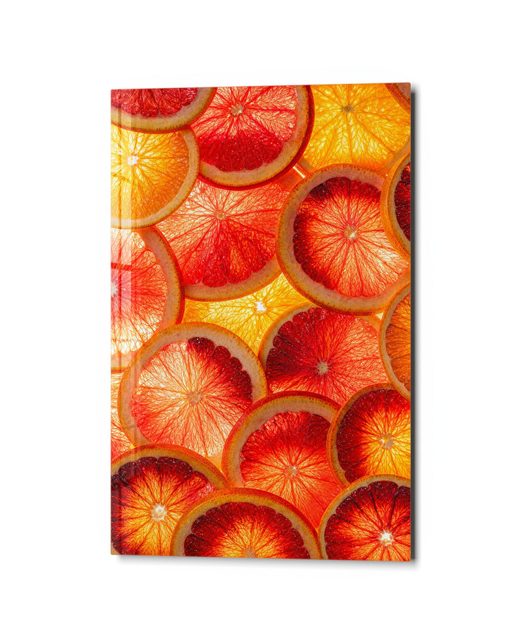 Slice Mosaic glass wall art, studio view