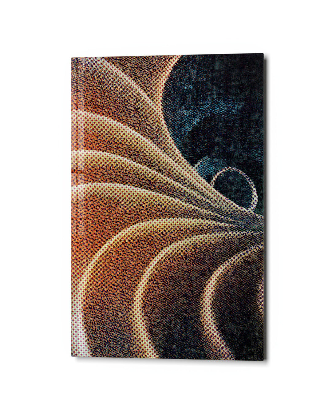Dune Fold glass wall art, studio view