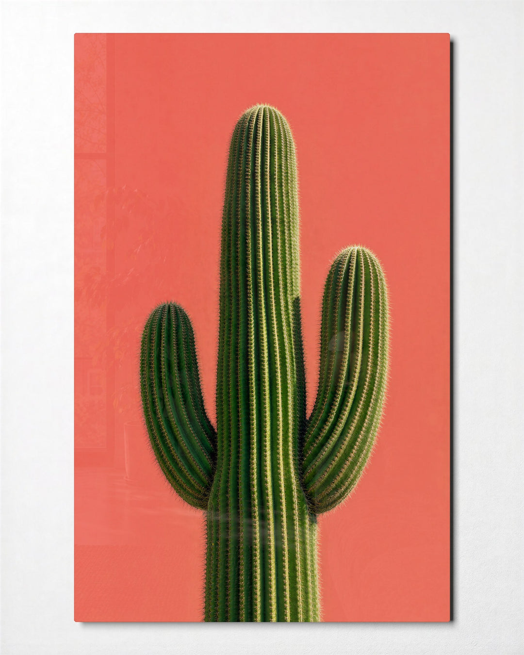 Ribbed Giant, Plain Backdrop glass wall art, front view