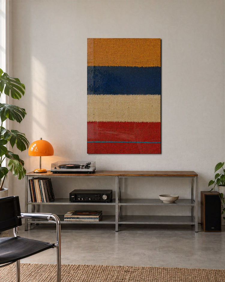 Loom Weather glass wall art, lifestyle view