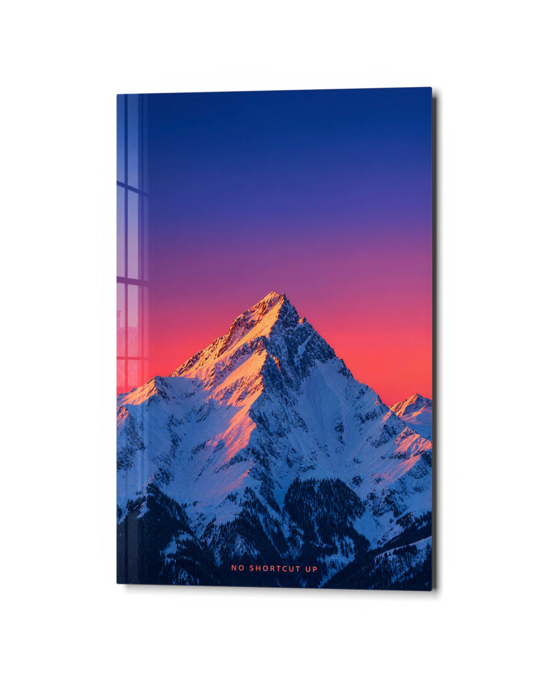 Summit Takes Its Time glass wall art, studio view