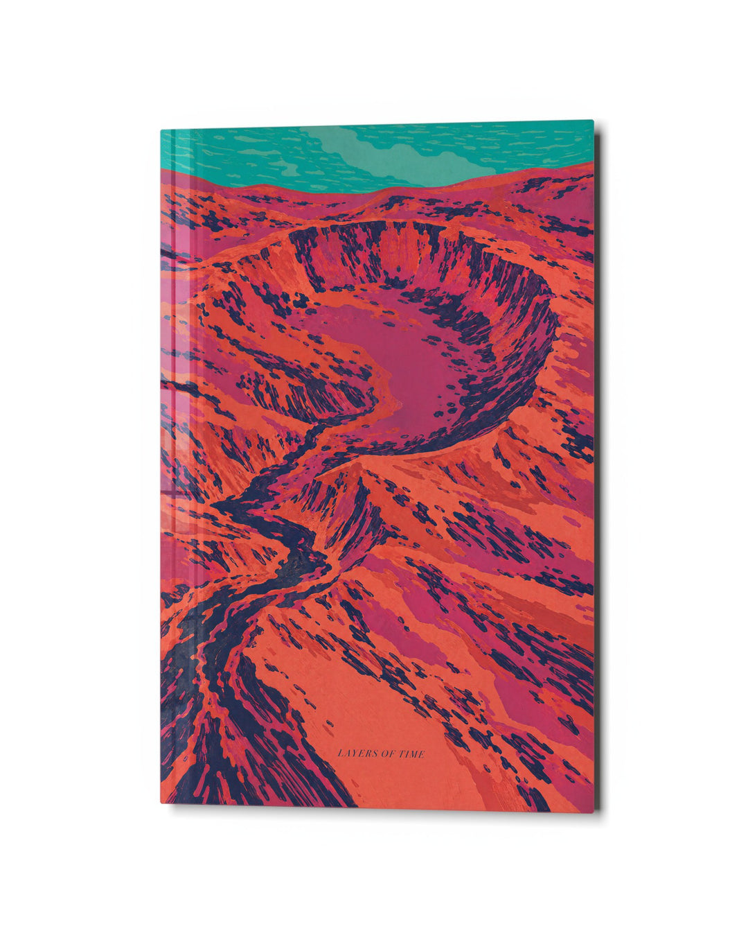 Canyon Walls, Pink and Green glass wall art, studio view