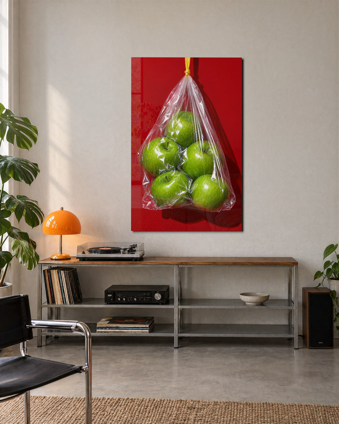 Orchard, Gift-Wrapped glass wall art, lifestyle view