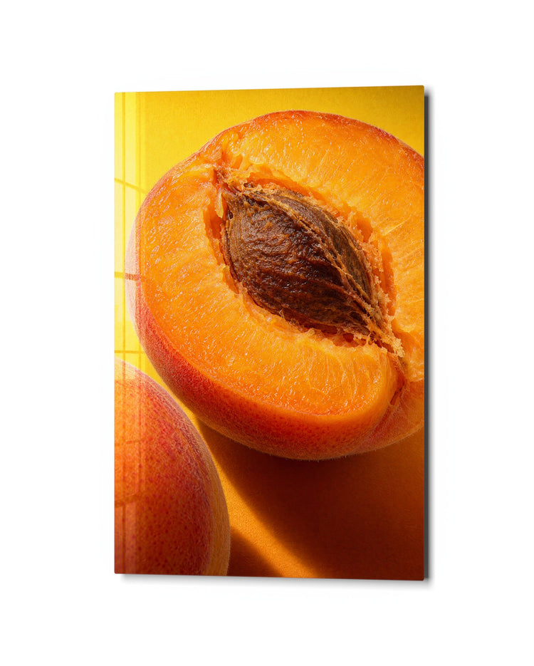 Halved Fruit, Edge to Edge glass wall art, studio view