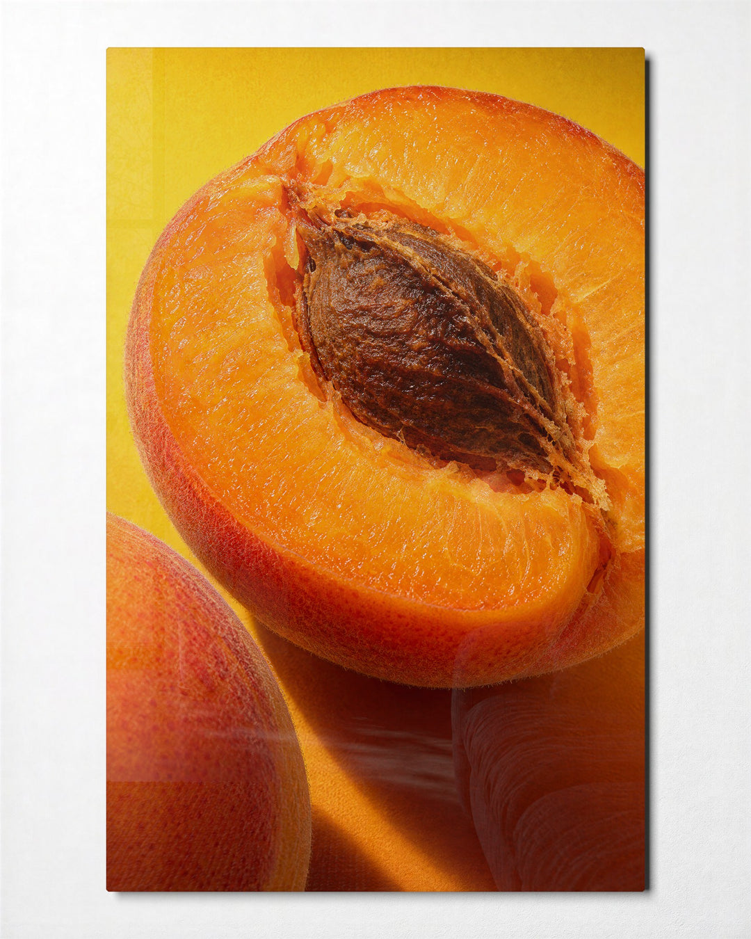 Halved Fruit, Edge to Edge glass wall art, front view