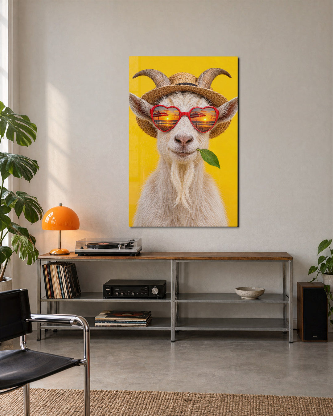 Vacation Mode, Engaged glass wall art, lifestyle view