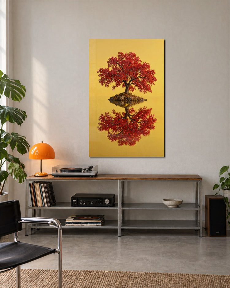 One Canopy, Doubled glass wall art, lifestyle view