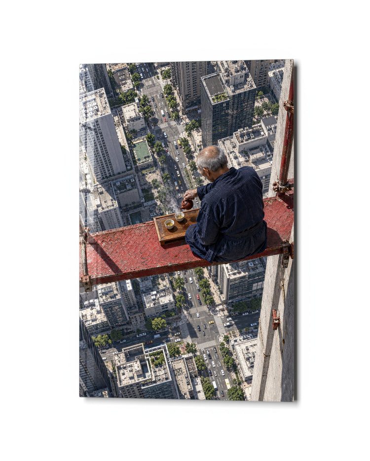 Ledge, Tray, Pot glass wall art, studio view