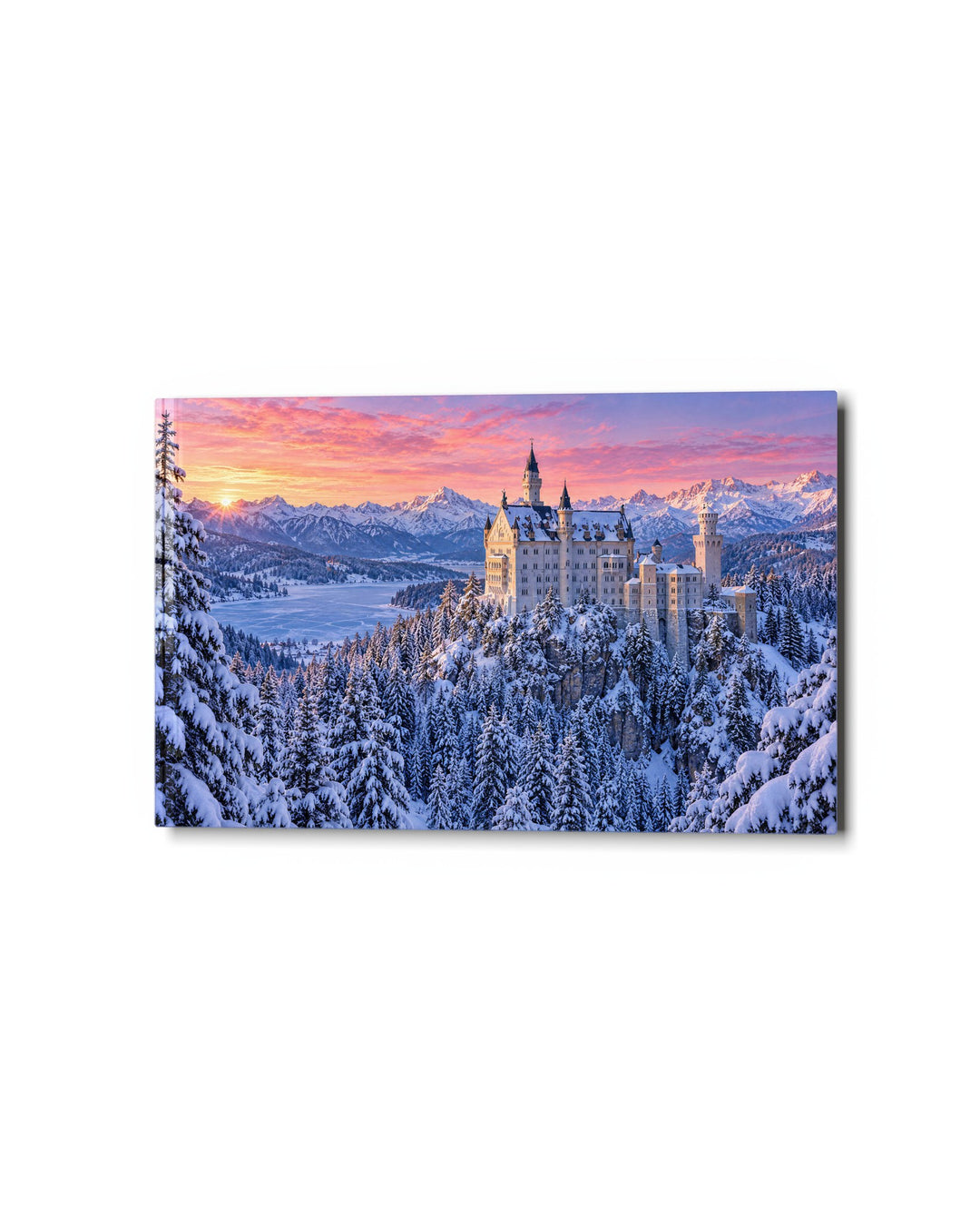 Fairy Tale, Frosted glass wall art, studio view