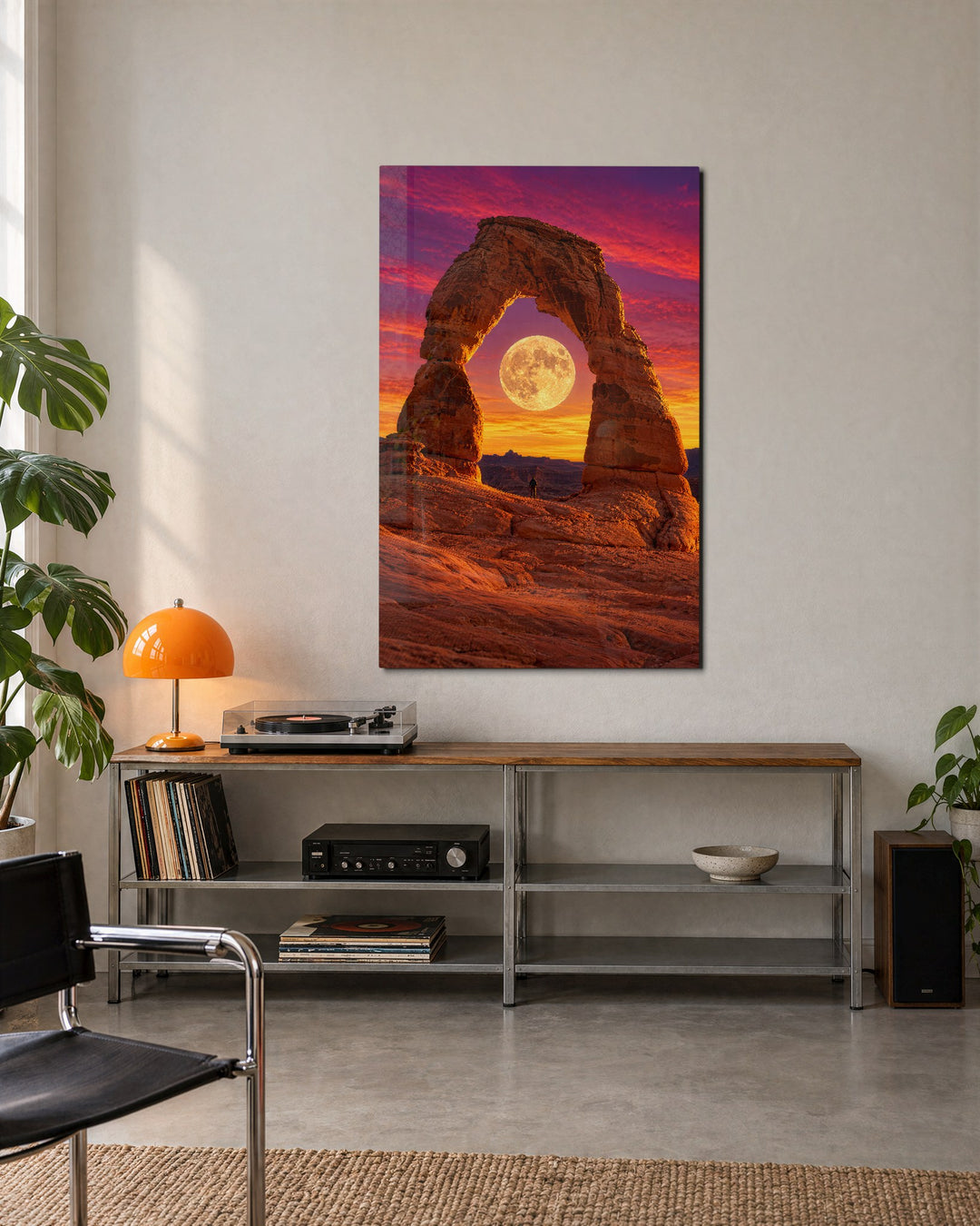 Moonrise, Perfectly Framed glass wall art, lifestyle view