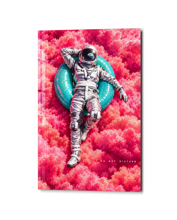Out of Office, Orbit glass wall art, studio view