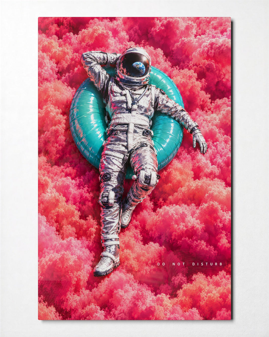 Out of Office, Orbit glass wall art, front view