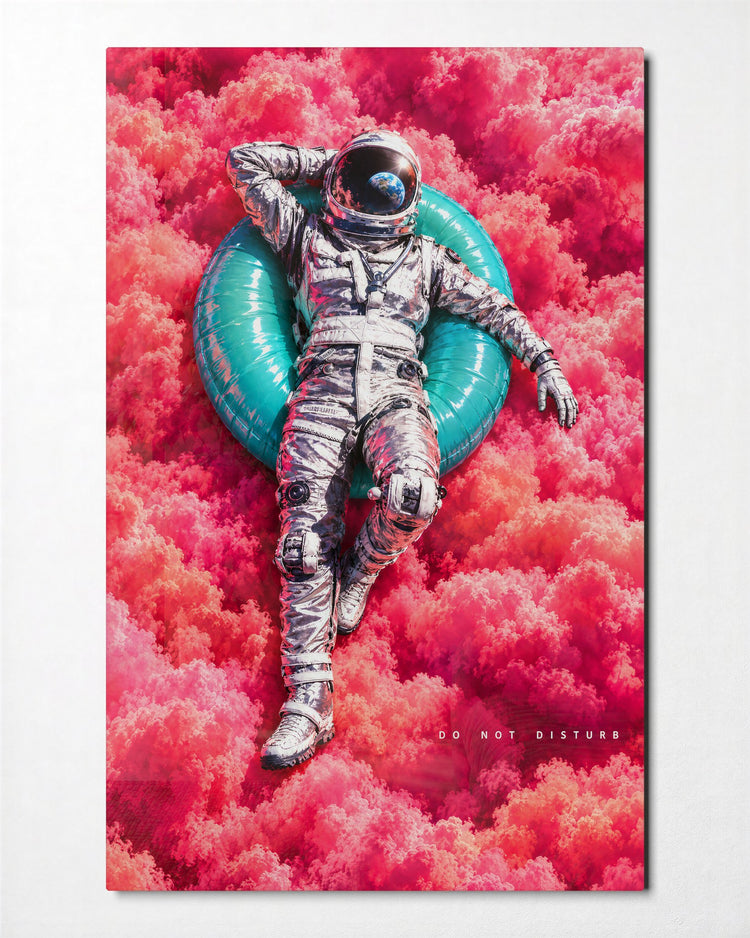 Out of Office, Orbit glass wall art, front view