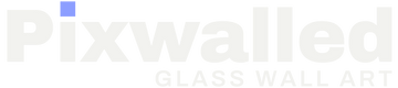 Pixwalled glass wall art
